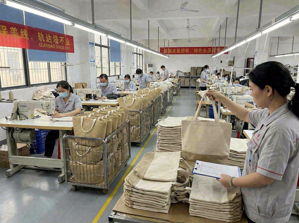 Mission and values for B2B beach bags