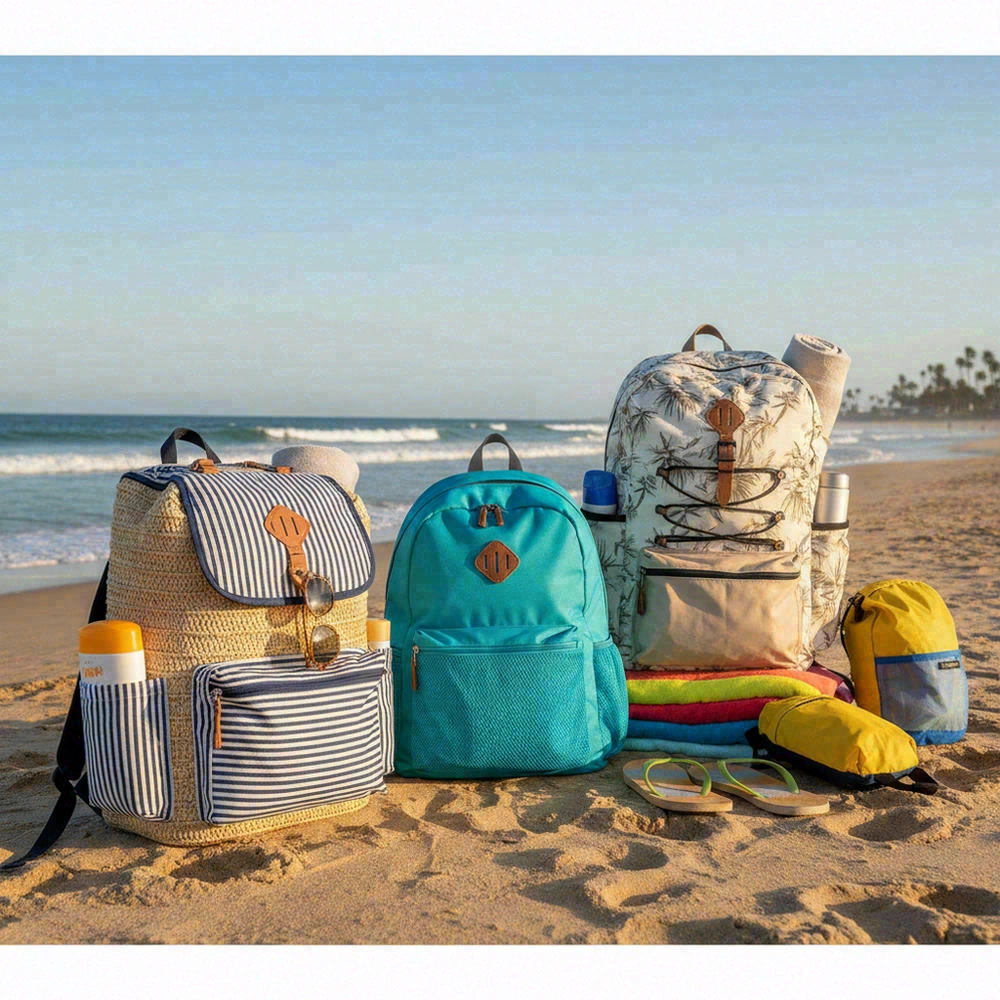Wholesale beach backpack with pockets