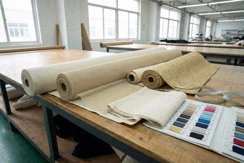 Canvas mesh straw beach tote materials