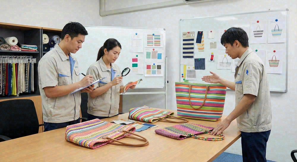 Beach bag sample evaluation process