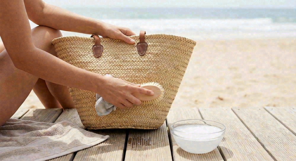 Beach bag cleaning and care