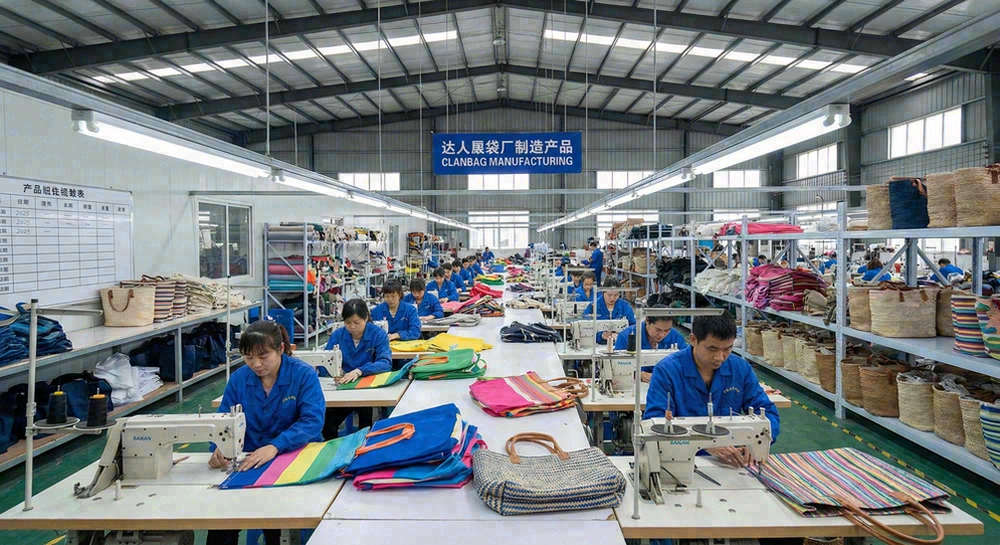 Clanbag beach bag manufacturing facility