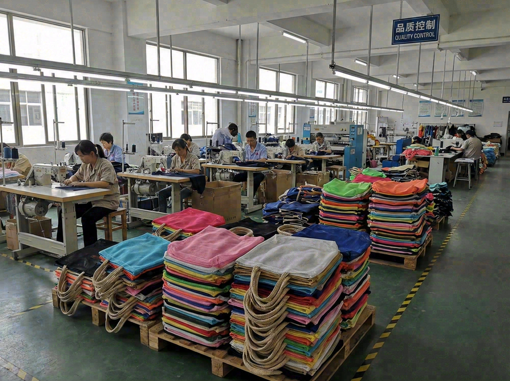 Mesh beach bag wholesale with custom logo