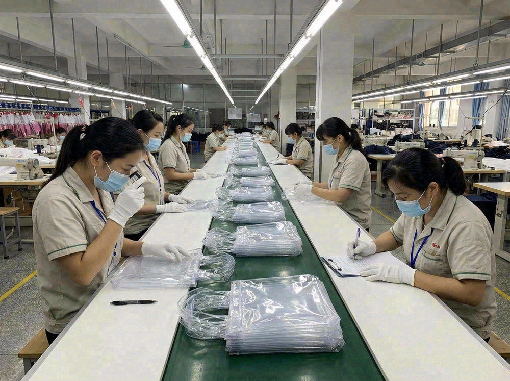 bag factory quality control inspection