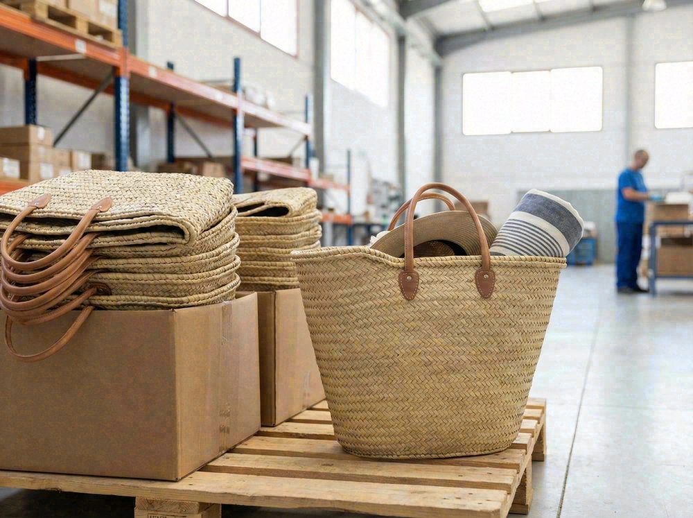 Large woven carryall tote for beach