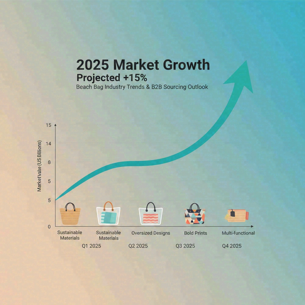 Beach bag market growth chart 2025