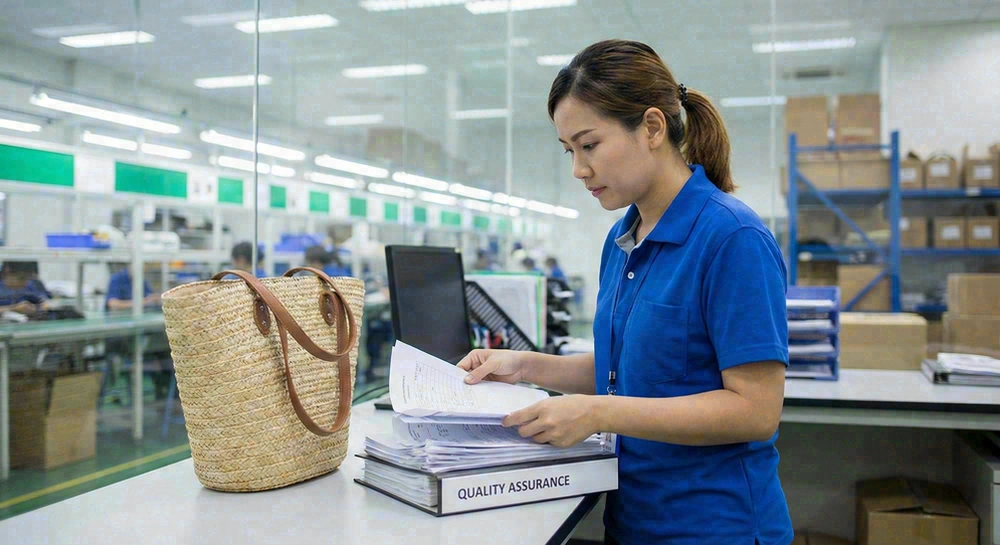 Quality assurance support for beach bag buyers