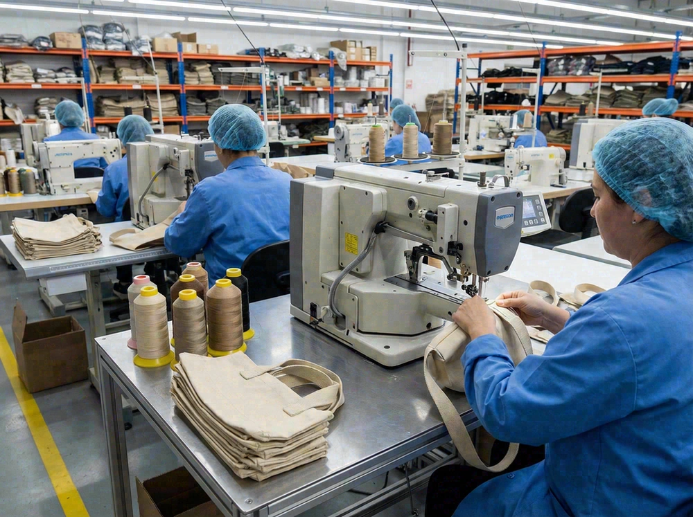 Reinforcement and bartack station