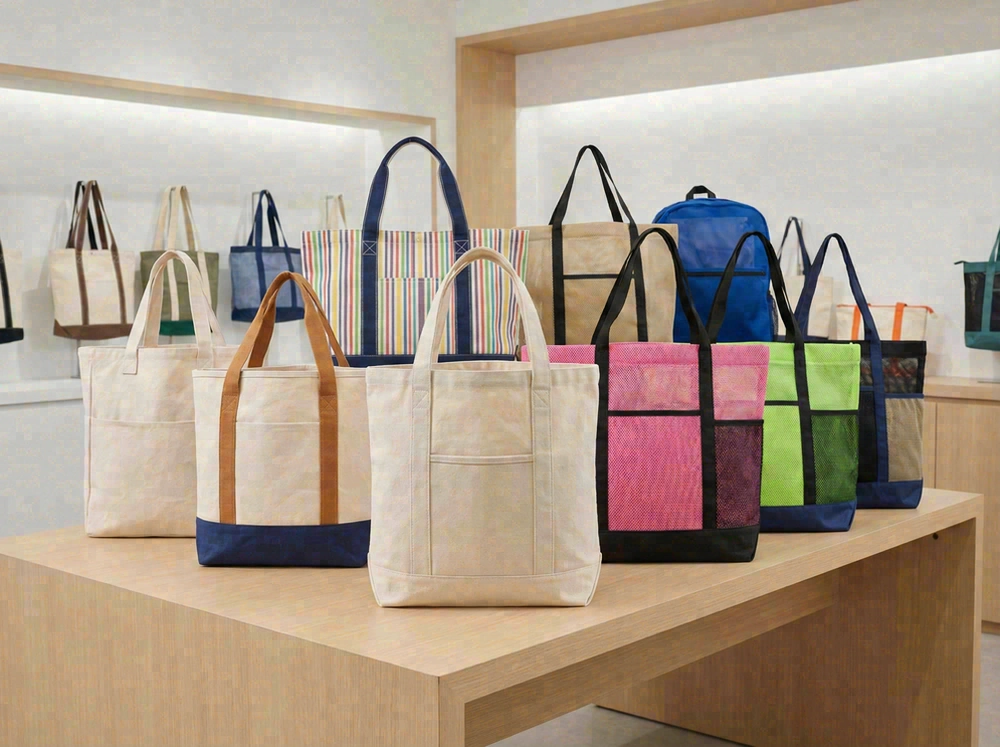 Custom promotional beach bags