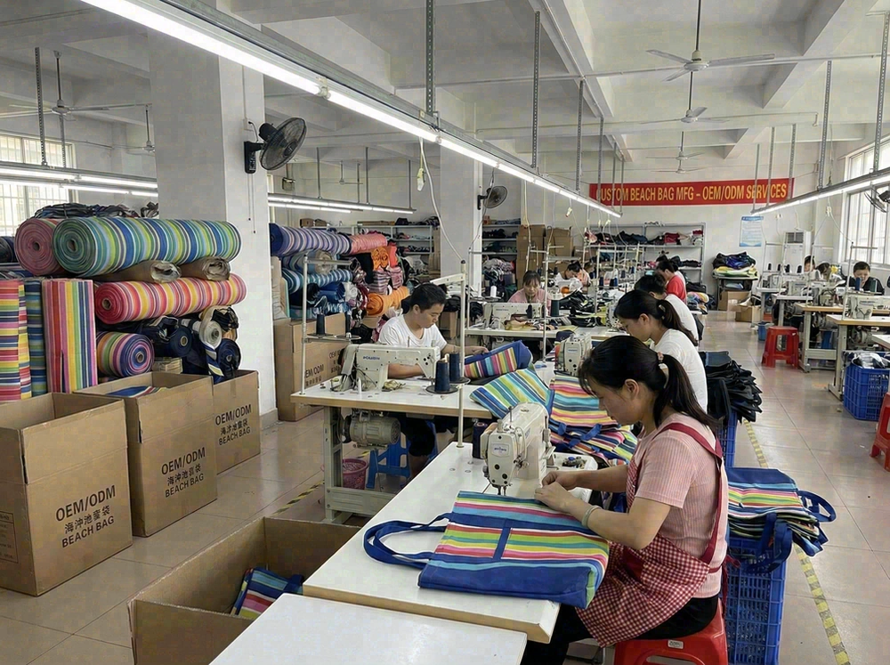 OEM ODM beach bag manufacturing